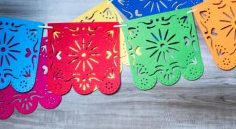 Mexican garland flags often used during celebrations