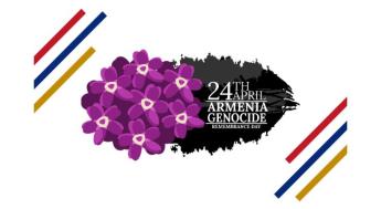 April 24, Armenian Genocide Remembrance Day vector illustration. 