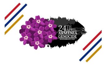 April 24, Armenian Genocide Remembrance Day vector illustration. 