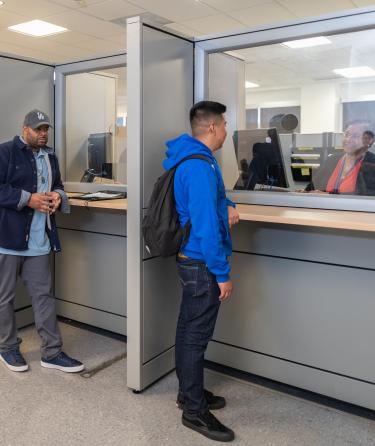 Student at Financial Aid Office