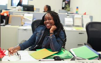 Office Staff Smiling