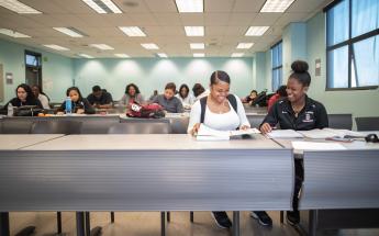 Students Smiling in Classroom