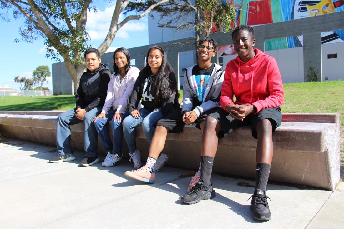 Students Group Outside the Campus