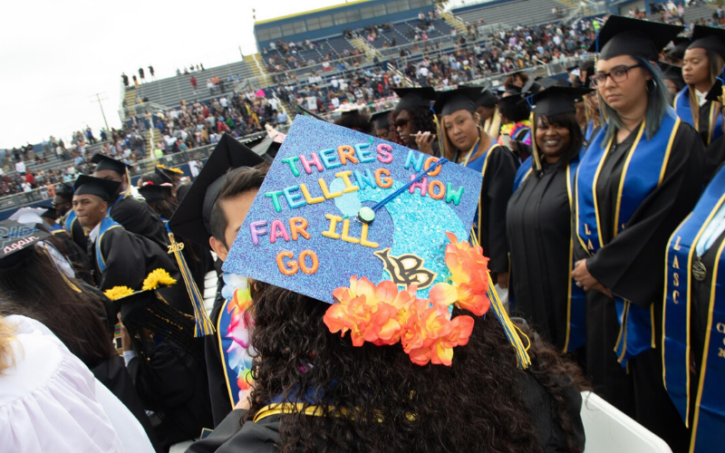 Students Celebrating in Graduation Event