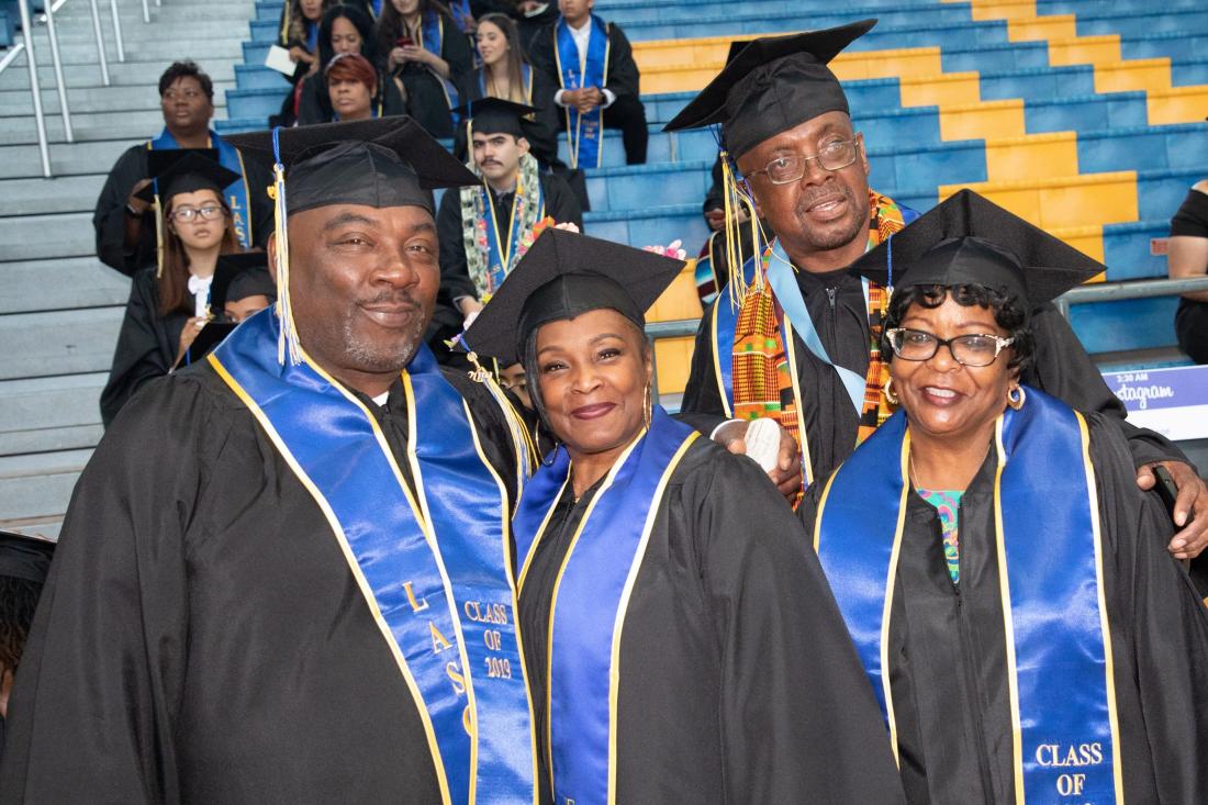 Group of Senior Students at Graduation Event