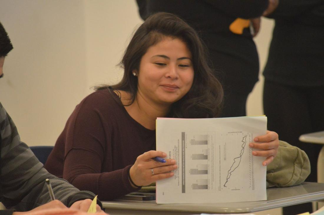 Student Smiling in Class