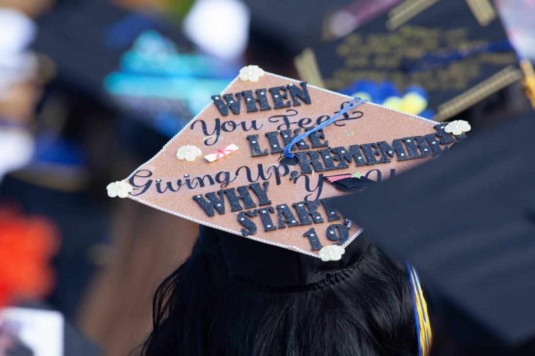 Graduation Cap with Message