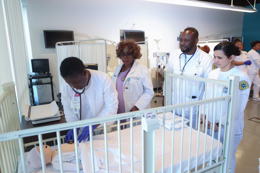 A Group of Nurses Doing an Internship