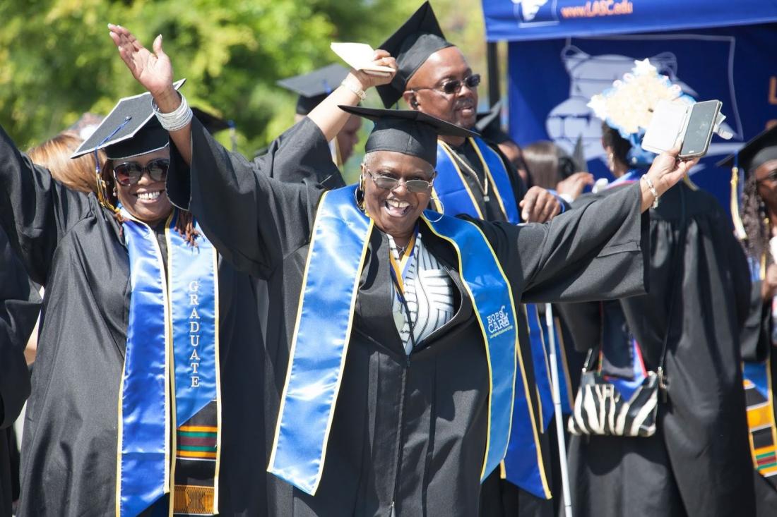 Seniors Celebrating at Graduation Event