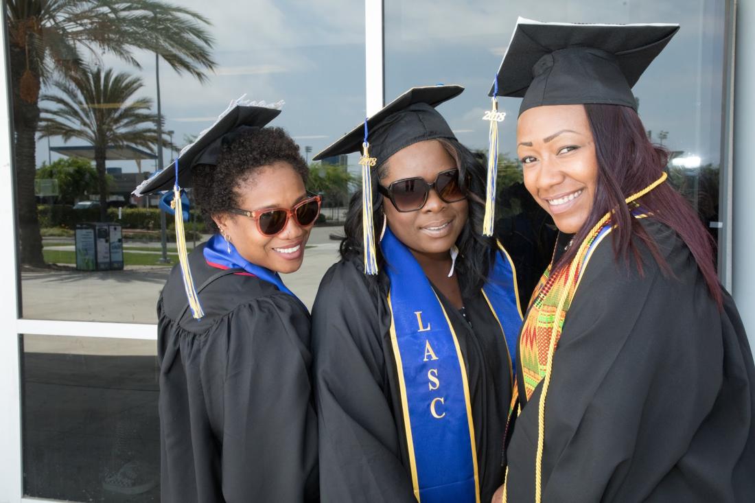 Friend Group of Students Graduating