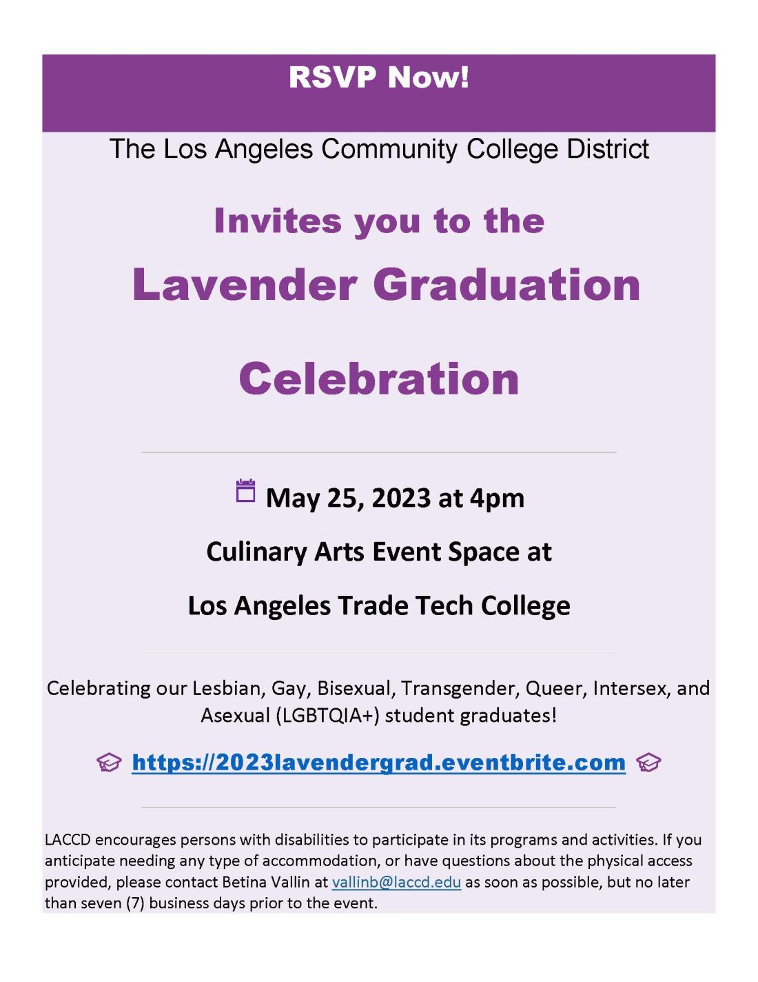 Lavender Graduation Flyer
