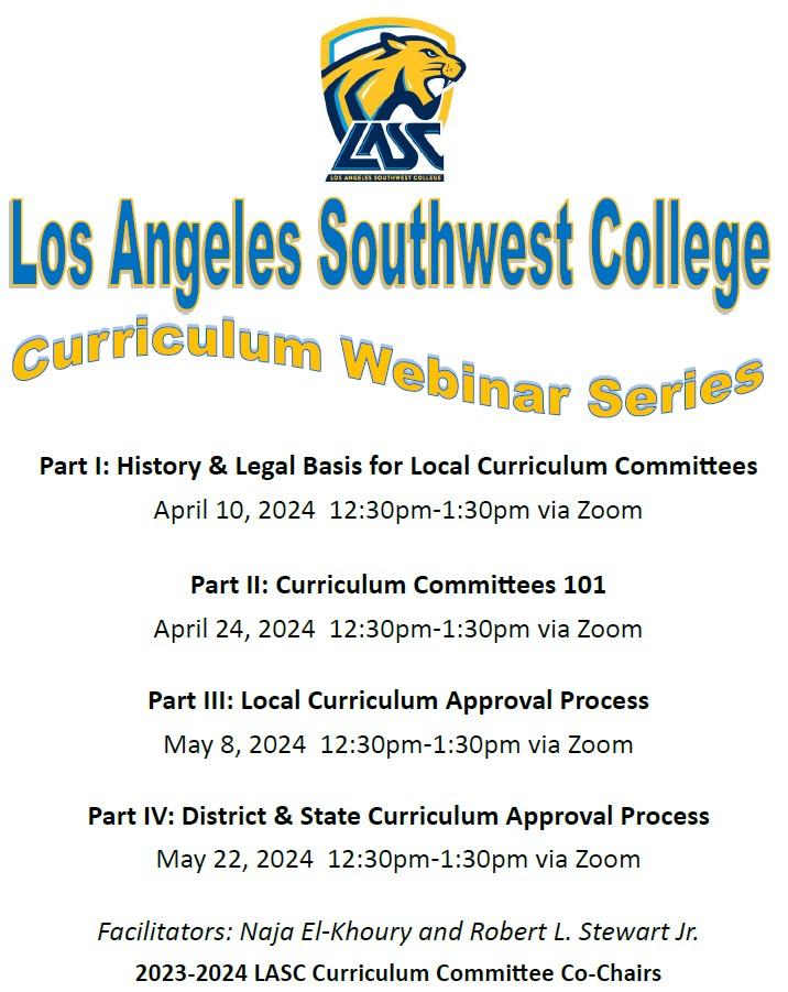 curriculum webinar