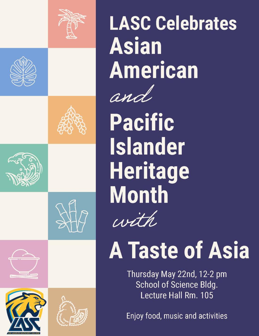 AAPI Month Taste of Asia event flyer with details