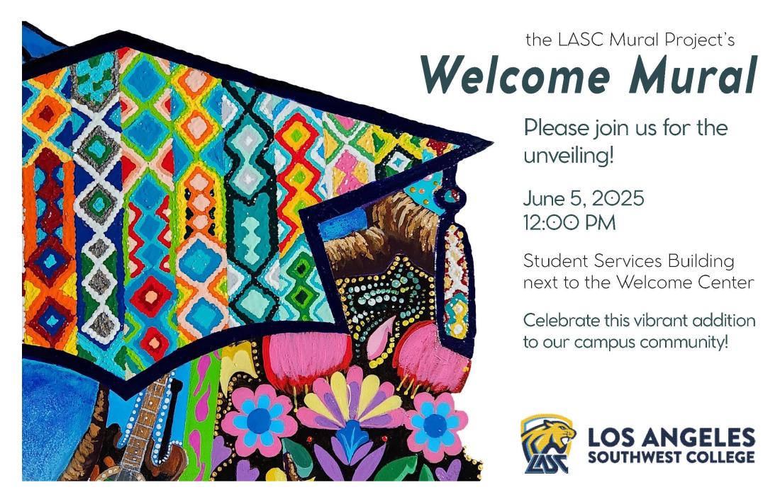 welcome mural unveiling invitation with event details