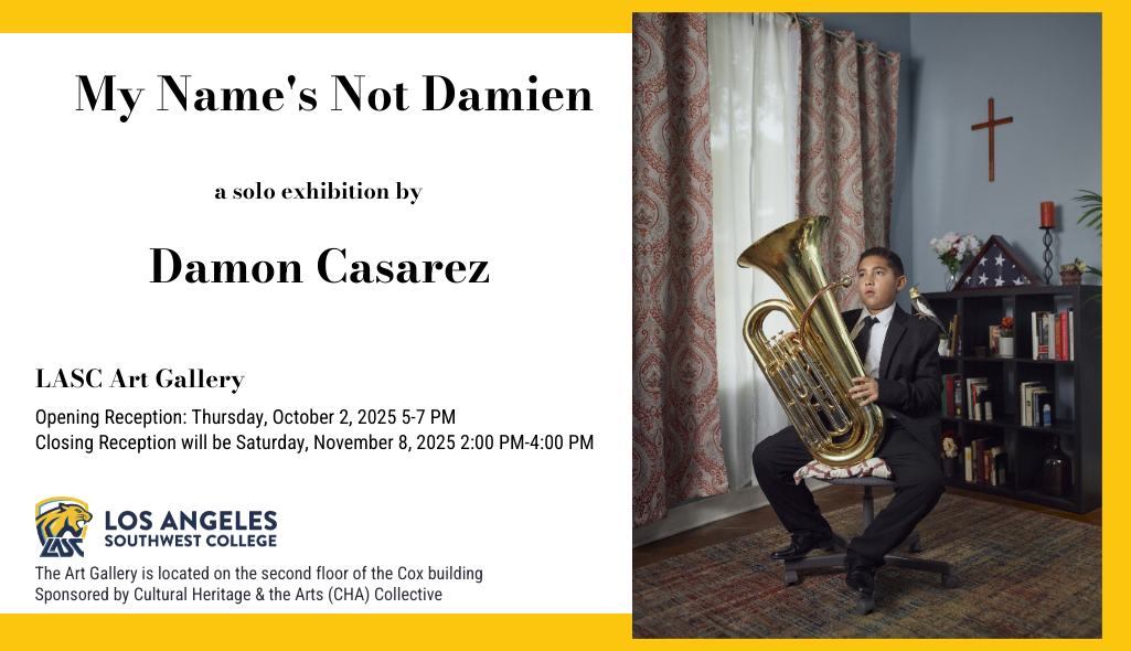Fall 2025 art exhibit flyer with event details