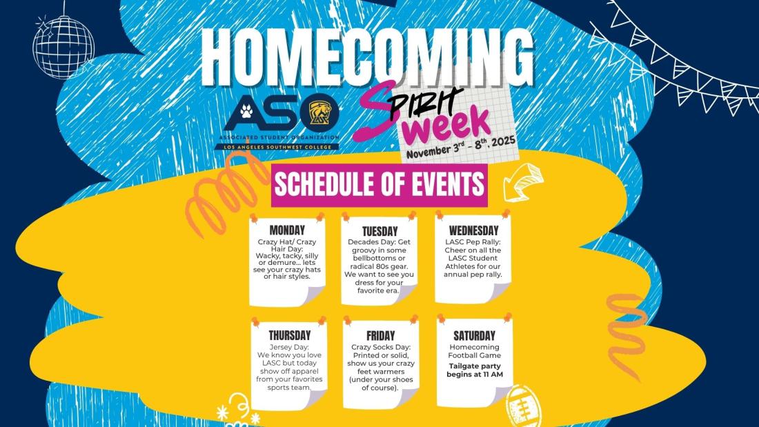 Homecoming Spirit Week Flyer for 2025 events